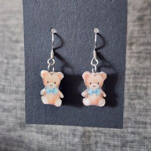 Adorable Teddy Bear Earrings for Kids